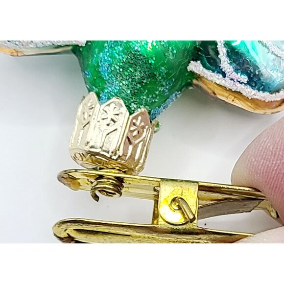 Radko Flutter BY Butterfly Christmas Ornament Clip-On - Picture 4 of 7